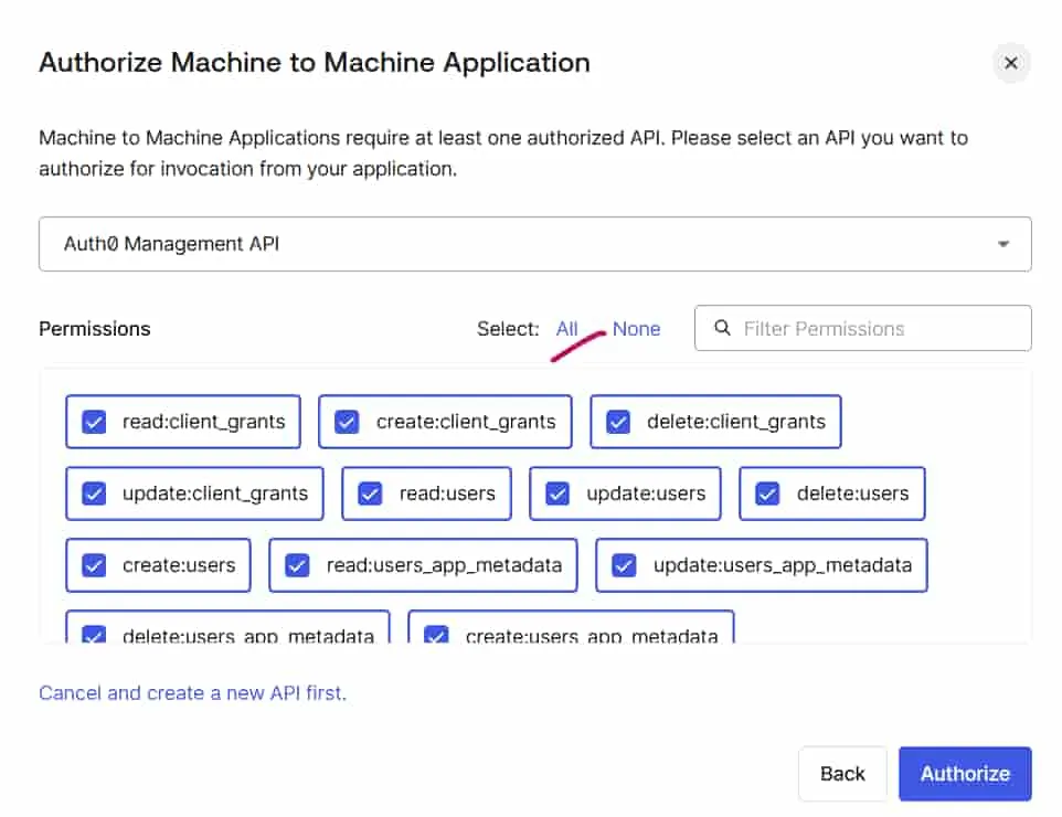 Auth0 Authorization Page